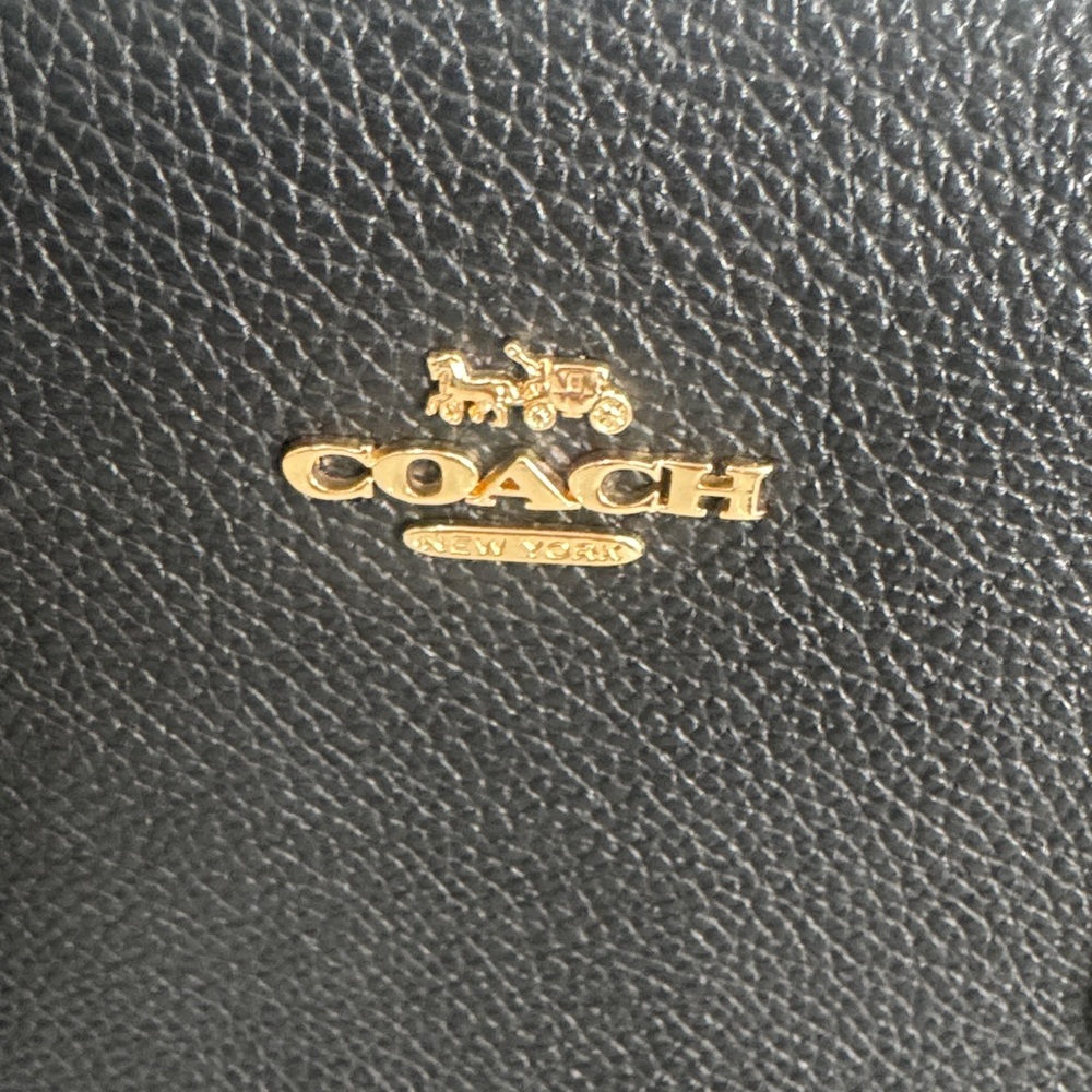 Coach Black Leather Satchel - Picture 3 of 9